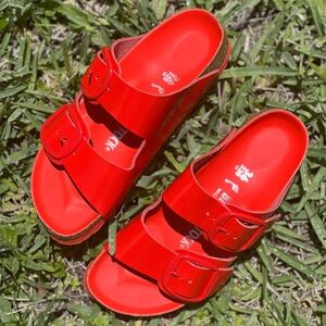Beautiful Red Birkenstock Sandals 36 EU 5 USA